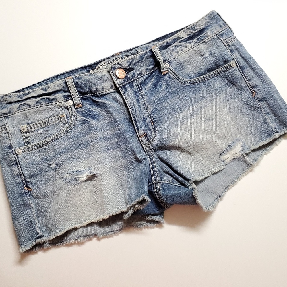 NWT American Eagle Denim Distressed Torn Shorts